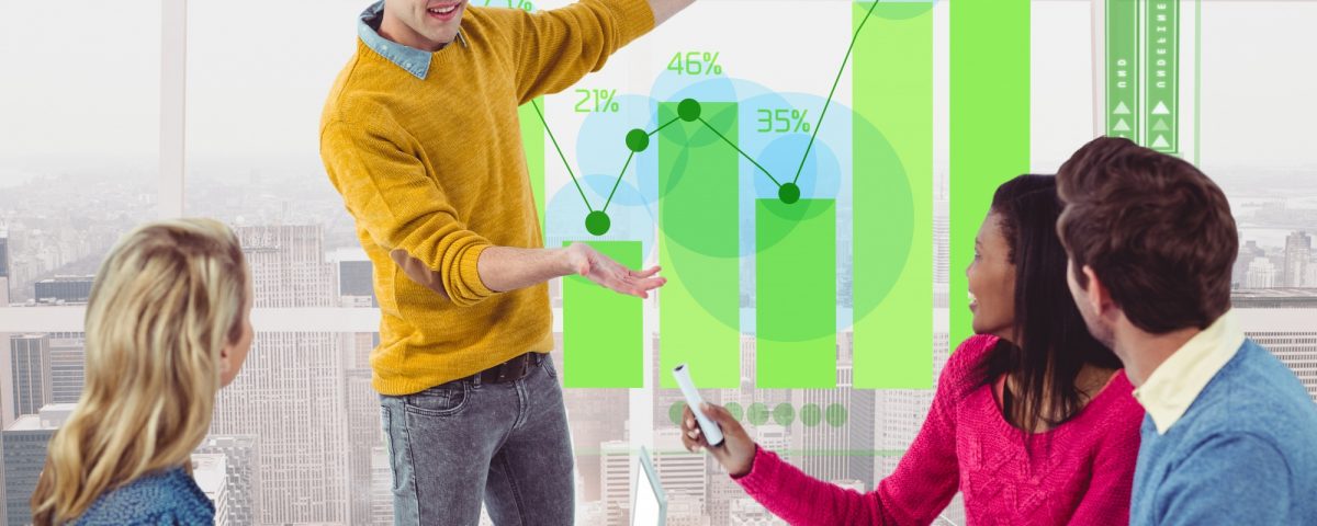 Escritorio creativa monitor de tecnología generada digitalmente